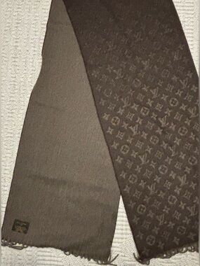 Louis Vuitton Brown Monogram Scarf